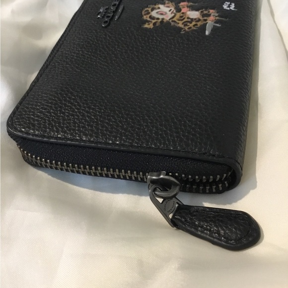NWT Coach X Limited Edition Base Man Black Leather Zipper Wallet - Picture 11 of 16
